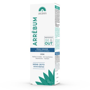 Arrêbum - Crème 40 ml - Peau grasse et/ou à tendance acnéique - Jaldes